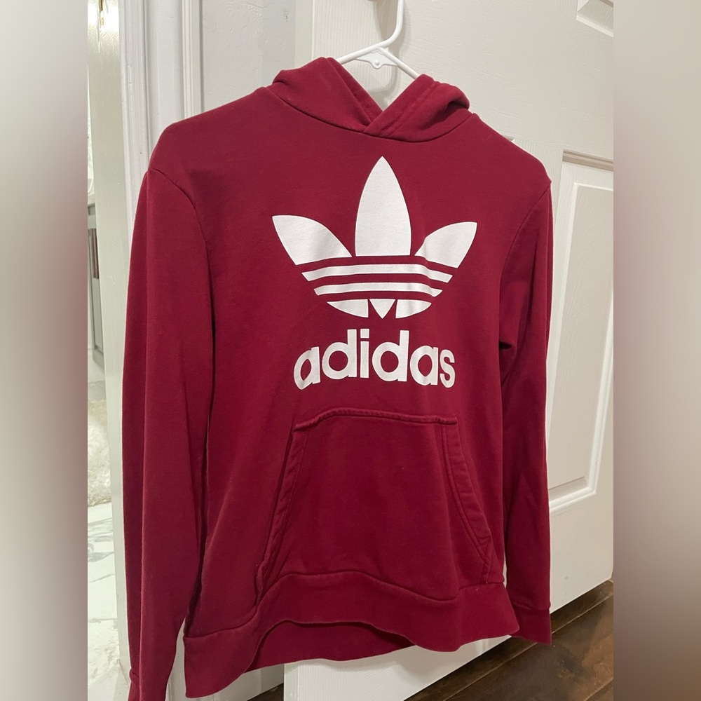 Adidas Burgundy Sweatshirt Unisex